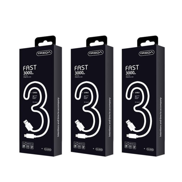 Treqa Καλώδιο USB σε lightning IOS 3m CA-8082 – USB-C to lightning cable
