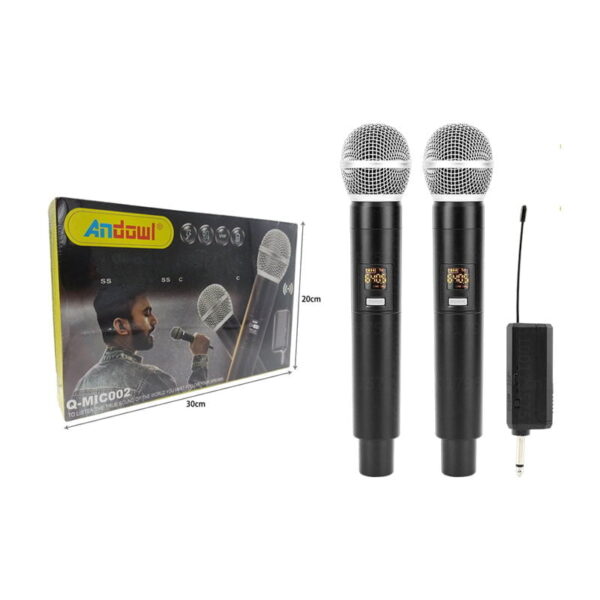 Andowl Ασύρματο Μικρόφωνο Q-MIC002 Set Χειρός Φωνής – Wireless Microphone