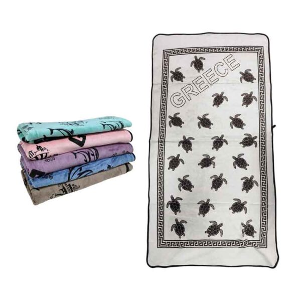 Πετσέτα θαλάσσης Greece Με Χελώνες 140x70cm - Beach towel