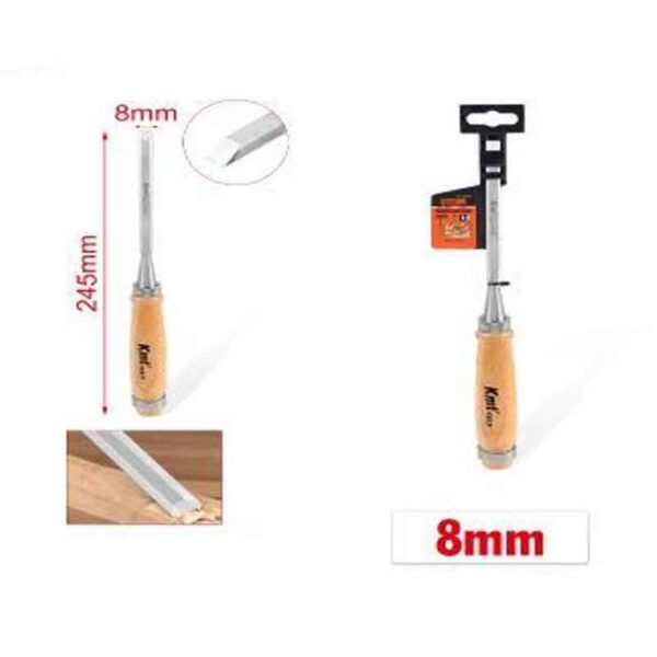 KMT Σκαρπέλα Με Ξύλινη Λαβή 8mm- Chisel