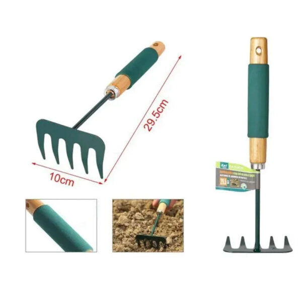 KMT Τσουγκράνα Κήπου Μικρή Χειρός 29.5 cm - Small Hand Garden Rake KMT Tools