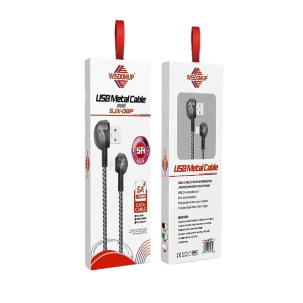 Wisdomup Καλώδια δεδομένων Lightning-IOS SJX-08P 1m 5A - Data cables