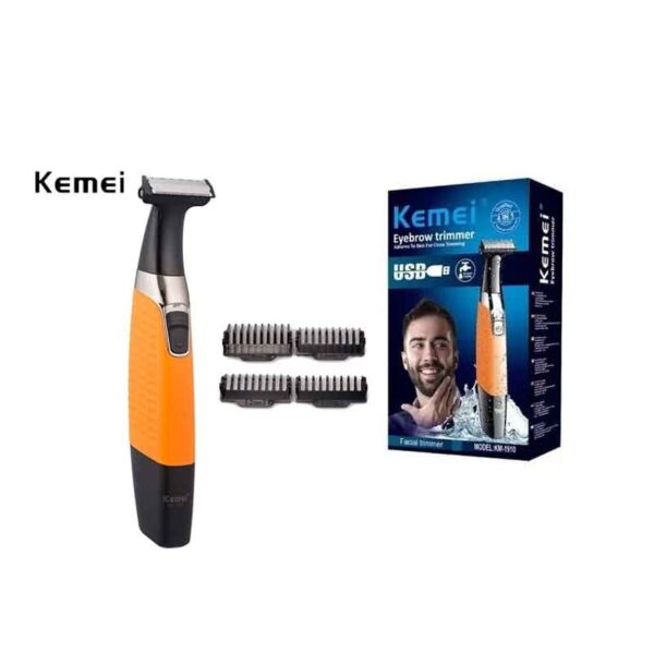 Kemei KM-1910 Ξυριστική Μηχανή Προσώπου / Σώματος Επαναφορτιζόμενη - Facial Trimmer