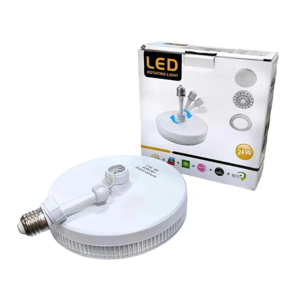 LED φωτιστικό οροφής 24W Φ230 3000Κ Θερμό φως Ε27 - LED Rotating Light