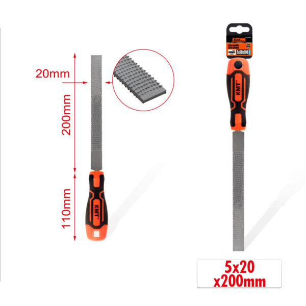 KMT Ράσπα Πλακέ ΑΣΠΑ ΠΛΑΚΕ 5x20x200mm - Rasp