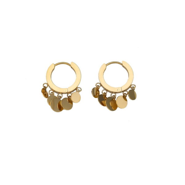 ΓΥΝΑΙΚΕΙΑ ΣΚΟΥΛΑΡΙΚΙΑ ΚΡΙΚΟΙ ΑΠΟ ΑΤΣΑΛΙ-WOMEN'S STEEL EARRINGS