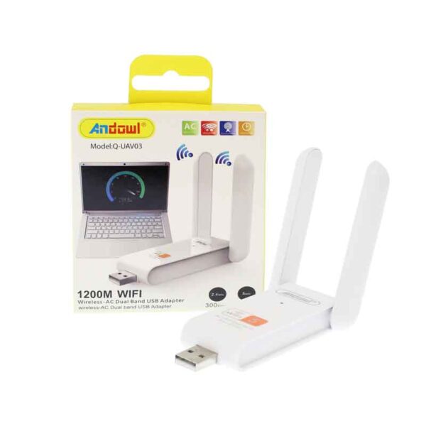 Andowl Q-UAV03 Ασύρματος USB Αντάπτορας Δικτύου 866Mbps - Wireless -AC Dual Band USB Adapter
