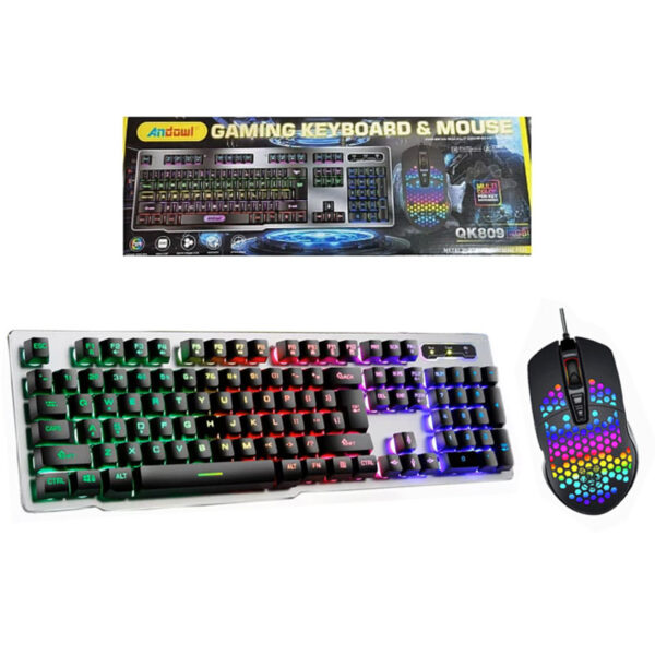 Andowl QK809 Πληκτρολόγιο & Ποντίκι LED - Gaming Keyboard & Mouse