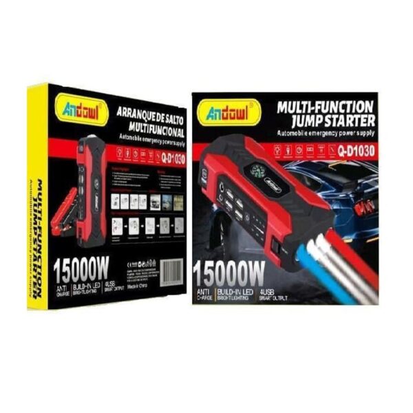 Andowl Εκκινητής Μπαταρίας Αυτοκινήτου 15000mAh Q-D1030 - Car multi-function jump starter