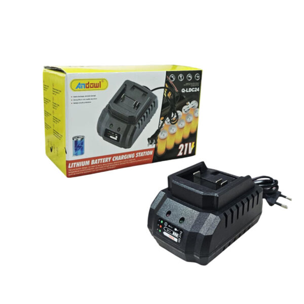 Andowl Σταθμός Φόρτισης Μπαταριών Λιθίου 21V Q-LDC24 - Lithium Battery Charging Station
