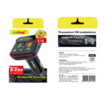 Andowl Πομπός αυτοκινήτου φορτιστής FM Transmitter Q-C83 – Car FM Wireless Transmitter