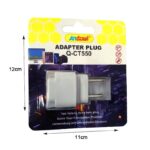 Andowl Αντάπτορας Πρίζας Q-CT550 - Adapter Plug - Image 2