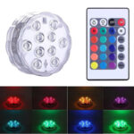 Andowl Φως Αδιάβροχο 10 LED RGB με Χειριστήριο Q-LED95 - LED RGB Diving Light - Image 2