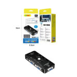 Andowl 4 σε 1 KVM Μετατροπέας USB 2.0 Q-K301 - 4-Port KVN Converter - Image 4
