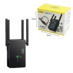 Andowl Q-W012 WiFi Extender Dual Band (2.4 & 5GHz) 1200Mbps με 2 Θύρες Ethernet - WiFi Range Extender/ Repeater/ Router - Image 5