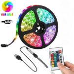 Andowl Αδιάβροχη Ταινία LED Τροφοδοσίας USB (5V) RGB Μήκους 5m και 6 LED ανά Μέτρο με Τηλεχειριστήριο Τύπου SMD5050 Q-DT50 - LED strip lights - Image 3