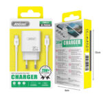Andowl Φορτιστής με καλώδιο Type-C σε Type-C & USB-A 25W Q-PD96 - Charger - Image 2