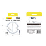 Andowl Καλώδιο φόρτισης USB 2 μέτρων Type-C σε Lightning 30W Q-SJ210- USB Data Cable - Image 2