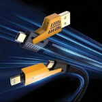 Andowl Καλώδιο Δεδομένων 4σε1 65W 120cm Q-SJ60 - 4in1 Data Cable - Image 5