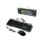 Andowl Σετ Gaming Πληκτρολόγιο με RGB φωτισμό & Ποντίκι (Αγγλικό US) Q-808  – Gaming Keyboard & Mouse - Image 4