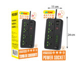 Andowl Πολύμπριζο 4 θέσεων με θύρες USB και Type-C 3000W Q-PX990 - Power Socket - Image 2
