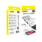 Andowl Type C σε HDMI Αντάπτορας με πολλές Θύρες Q-308 - Type C to HDMI