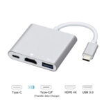 Andowl Type C σε HDMI Αντάπτορας με πολλές Θύρες Q-308 - Type C to HDMI - Image 2