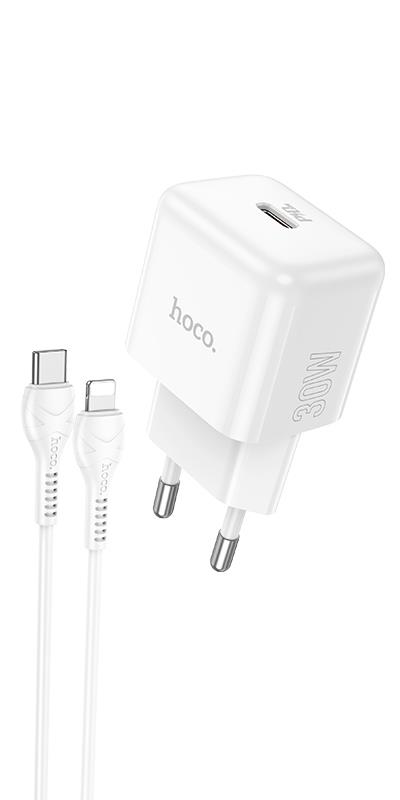 HOCO N32 ΦΟΡΤΙΣΤΗΣ GLORY ΜΕ ΚΑΛΩΔΙΟ PD ΣΕ LIGHTNING, PD30W, 1 ΘΥΡΑ