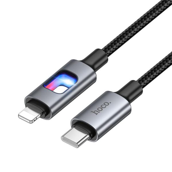 HOCO U144 ΚΑΛΩΔΙΟ ΦΟΡΤΙΣΗΣ LIGHTNING, 1.2M, 27W, ΜΑΥΡΟ