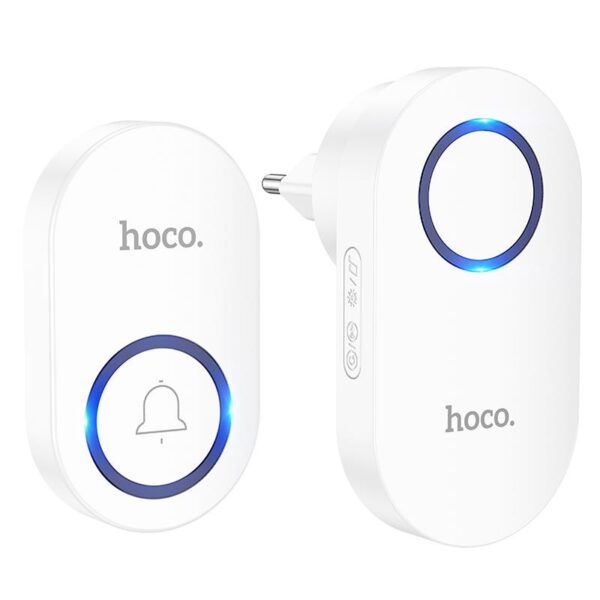 HOCO HI25 ΑΣΥΡΜΑΤΟ ΚΟΥΔΟΥΝΙ ΠΟΡΤΑΣ, ΛΕΥΚΟ