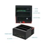 Andowl AN-Q-HD50 Docking Station για 2 Σκληρούς Δίσκους SATA 2.5" / 3.5" με σύνδεση USB 2.0 - All in 1 Multi-function HDD Docking - Image 5
