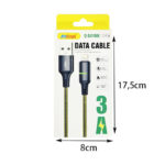 Andowl Καλώδιο δεδομένων USB σε Lightning– 3A Q-SJ116B - Data Cable - Image 2