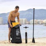 Φουσκωτή Κυματοσανίδα Paddle Surf 2 σε 1 με Κάθισμα και Αξεσουάρ InnovaGoods Πορτοκαλί 10'5" 320 cm (Ανακαινισμenα D) - Image 9