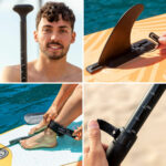 Φουσκωτή Κυματοσανίδα Paddle Surf 2 σε 1 με Κάθισμα και Αξεσουάρ InnovaGoods Πορτοκαλί 10'5" 320 cm (Ανακαινισμenα D) - Image 45
