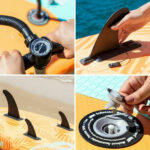 Φουσκωτή Κυματοσανίδα Paddle Surf 2 σε 1 με Κάθισμα και Αξεσουάρ InnovaGoods Πορτοκαλί 10'5" 320 cm (Ανακαινισμenα D) - Image 18