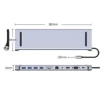 Andowl Q-HU990 USB-C Docking Station με HDMI 4K PD Ethernet - Image 4