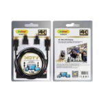 Andowl Καλώδιο οθόνης 4K Ultra HD HD310 - Cable HDMI male - HDMI male 1.5m Μαύρο