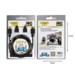 Andowl Καλώδιο οθόνης 4K Ultra HD HD310 - Cable HDMI male - HDMI male 1.5m Μαύρο - Image 4