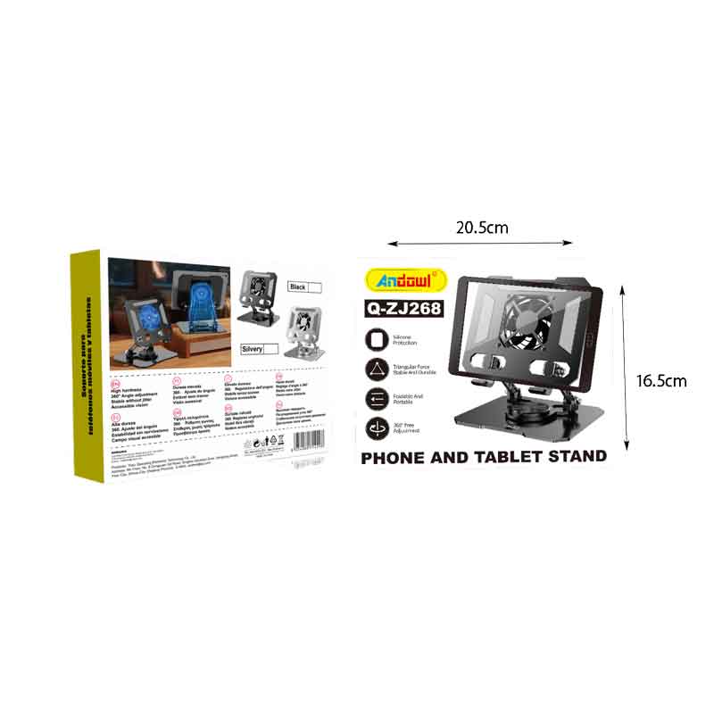 Andowl Βάση Στήριξης για Laptop με 1 Ανεμιστήρα Q-ZJ268 - Phone And Table Stand - Image 5