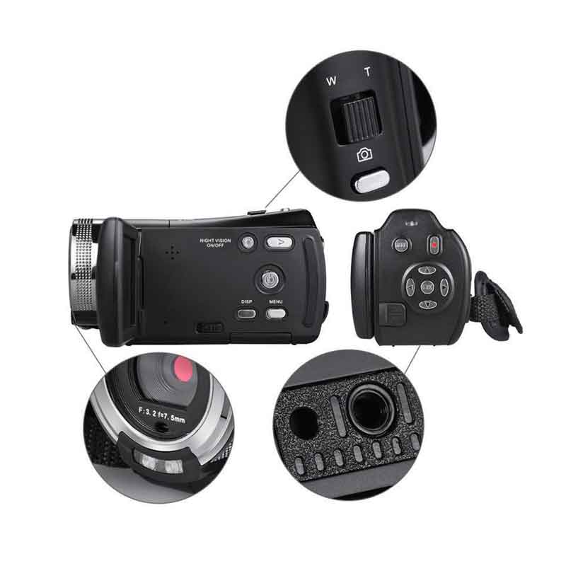 Andowl Ψηφιακή βιντεοκάμερα 1080P HD 20MP TFT LCD 16X 4KDV Q-DV16X - Image 3