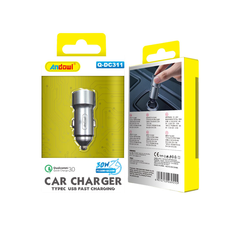 Andowl Φορτιστής αυτοκινήτου 30W Q-DC311 - Car charger - Image 1