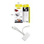 Andowl 5 σε 1 Lightning+Type C+USB A Card Reader με 3 Καλώδια Andowl Q-Z09 - 3-wire  5 in 1 card reader Q-Z09 - Image 6