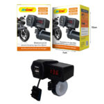 Andowl Φορτιστής Μοτοσυκλέτας με Θύρες 2xUSB CD-3311 - Motorcycle Phone Charging Cigarette Lighter - Image 3