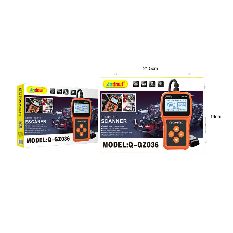 Andowl Ψηφιακό διαγνωστικό αυτοκινήτων OBDII/EOBD Q-GZ36  - Scanner Q-GZ36 - Image 2