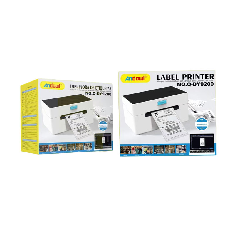 Andowl Ασύρματος θερμικός εκτυπωτής 104mm 203DPI με USB/LAN/Bluetooth Q-DY9200 - Label Printer - Image 7
