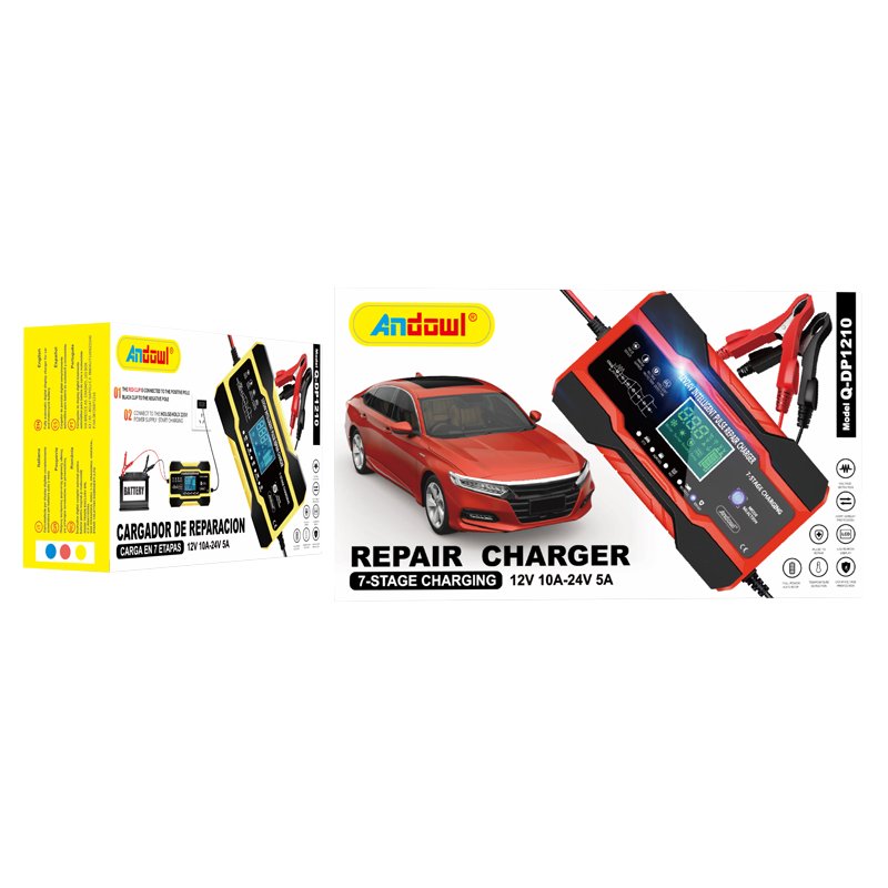 Andowl Φορτιστής Μπαταρίας Αυτοκινήτου 12V Q-DP1210 - Repair Charger 7-Stage Charging - Image 2