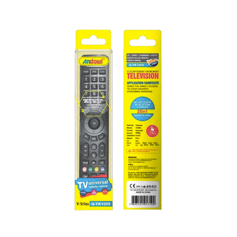 Andowl universal τηλεχειριστήριο τηλεόρασης Q-YK1005 - TV Universal Remote Control - Image 3