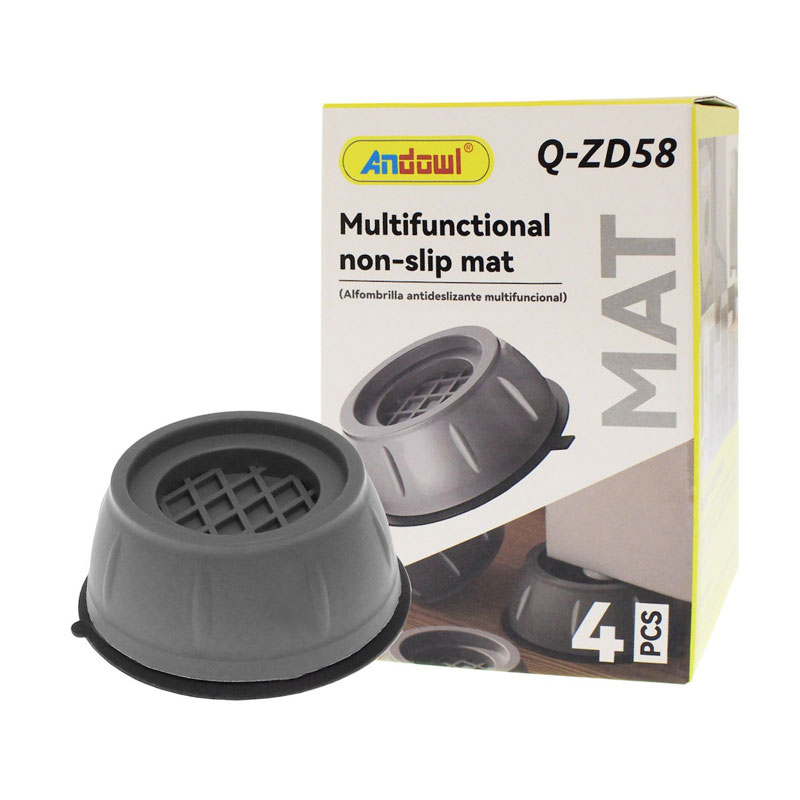 Andowl Q-ZD58 Αντικραδασμικά Πέλματα Πλυντηρίου/Στεγνωτηρίου από Πλαστικό 4τμχ - Multifunctional Non Slip Mat - Image 1