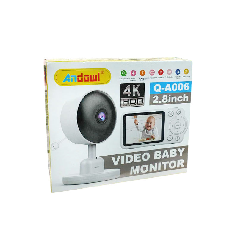 Andowl Baby Monitor 2.8” με κάμερα και εφαρμογή WiFi Ultra HD 4K Q-A006 - Video baby monitor - Image 3