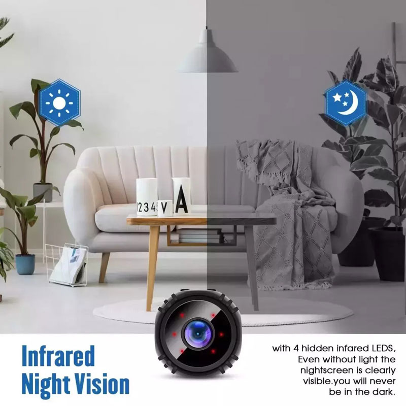 Andowl Κρυφή Κάμερα WiFi 1080p με Υποδοχή για Κάρτα Μνήμης και Ανιχνευτή Κίνησης Q-S710 - Mini WIFI USB IP Camera - Image 2
